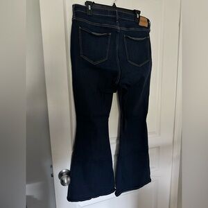 Blue Hollister Curvy High-Rise Flare Jean